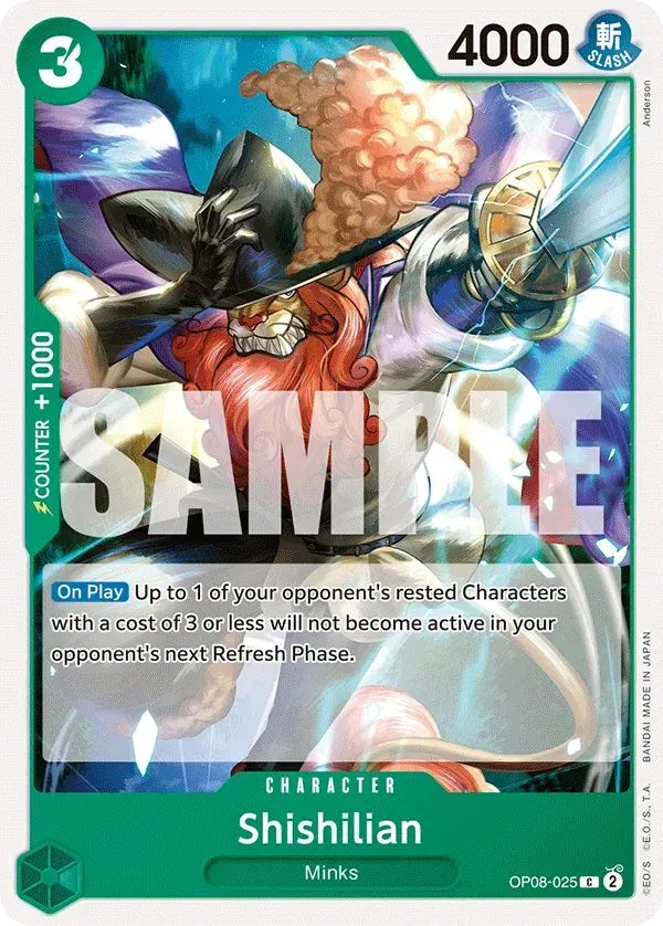 Shishilian — carte One Piece TCG OP08-025 (Two Legends)