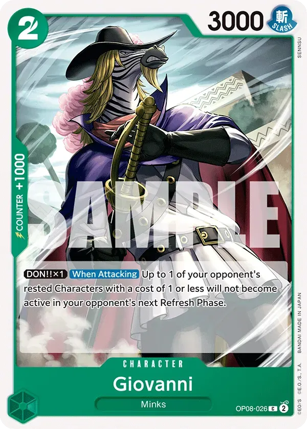 Giovanni — carte One Piece TCG OP08-026 (Two Legends)