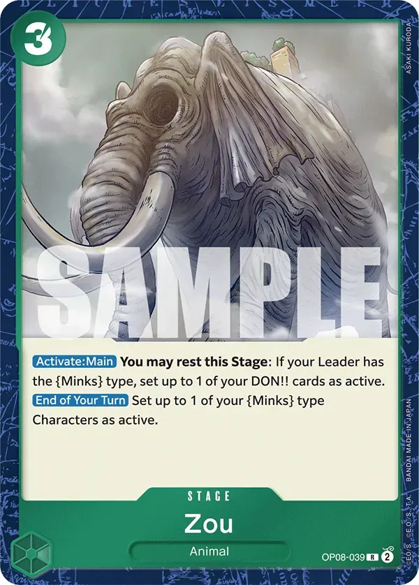 Zou — carte One Piece TCG OP08-039 (Two Legends)