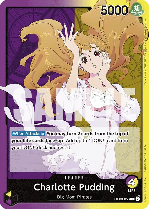Charlotte Pudding — carte One Piece TCG OP08-058 (Two Legends)