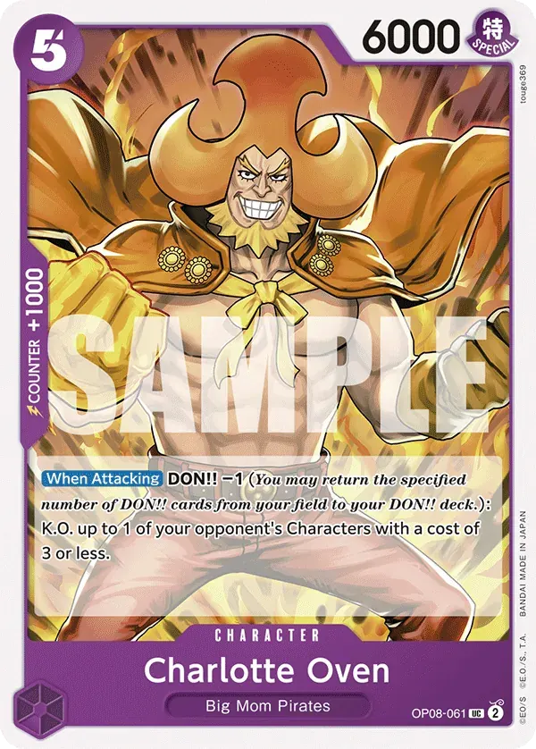Charlotte Oven — carte One Piece TCG OP08-061 (Two Legends)