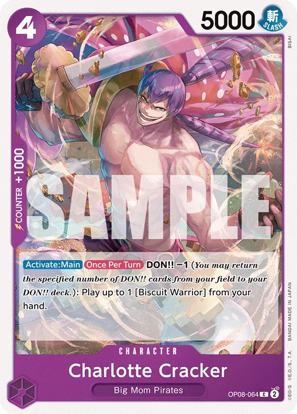 Charlotte Cracker — carte One Piece TCG OP08-064 (Two Legends)