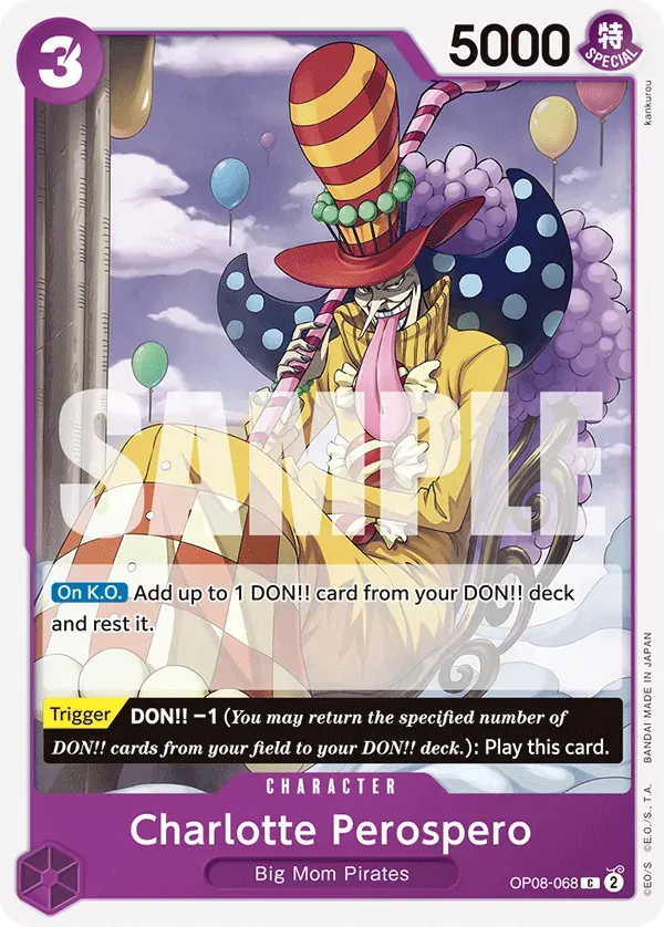 Charlotte Perospero — carte One Piece TCG OP08-068 (Two Legends)