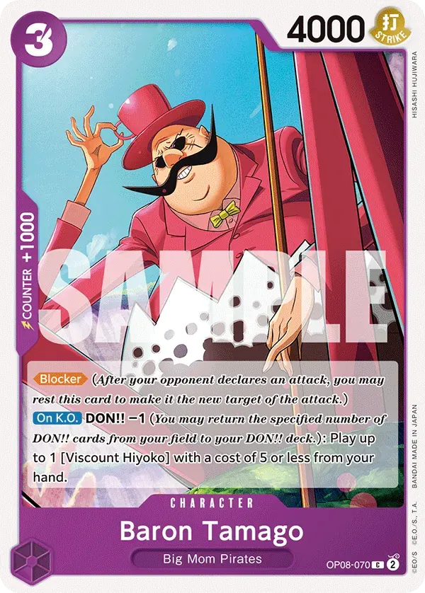 Baron Tamago — carte One Piece TCG OP08-070 (Two Legends)