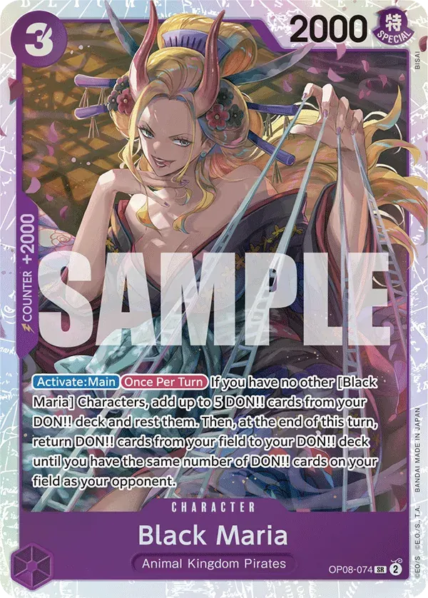 Black Maria — carte One Piece TCG OP08-074 (Two Legends)