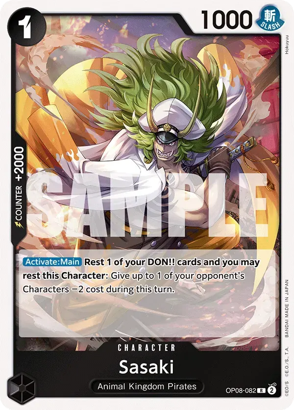 Sasaki — carte One Piece TCG OP08-082 (Two Legends)