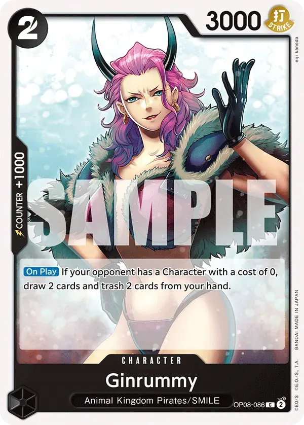 Ginrummy — carte One Piece TCG OP08-086 (Two Legends)
