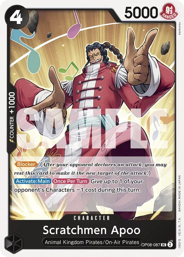 Scratchmen Apoo — carte One Piece TCG OP08-087 (Two Legends)