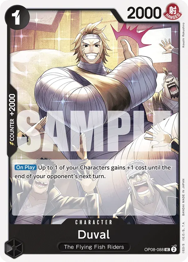 Duval — carte One Piece TCG OP08-088 (Two Legends)