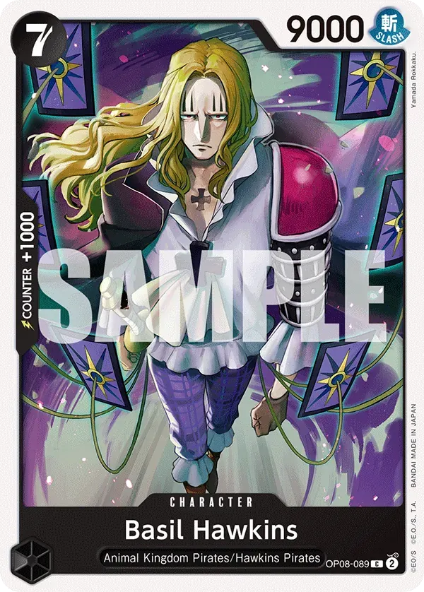 Basil Hawkins — carte One Piece TCG OP08-089 (Two Legends)