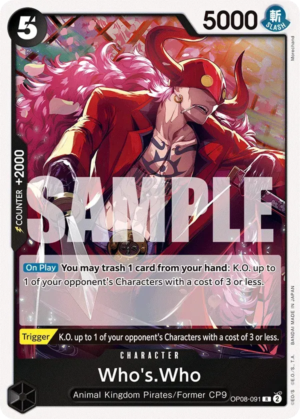 Who's.Who — carte One Piece TCG OP08-091 (Two Legends)