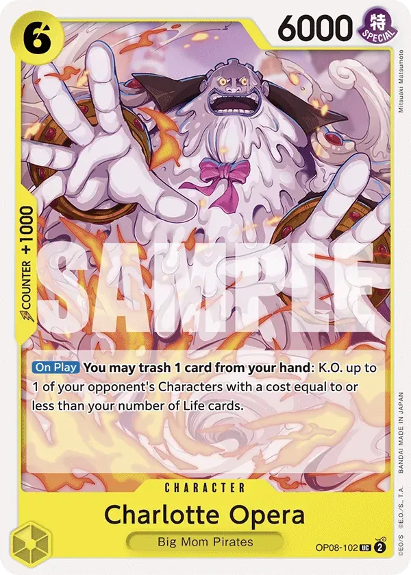 Charlotte Opera — carte One Piece TCG OP08-102 (Two Legends)