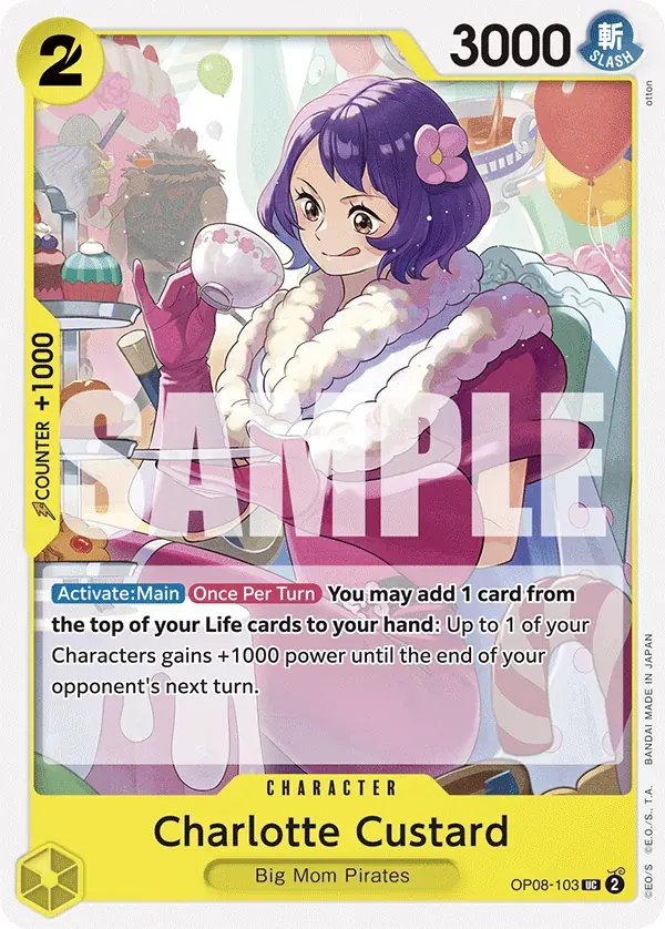 Charlotte Custard — carte One Piece TCG OP08-103 (Two Legends)