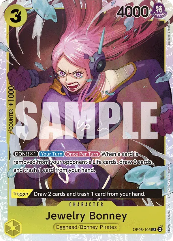 Jewelry Bonney — carte One Piece TCG OP08-105 (Two Legends)
