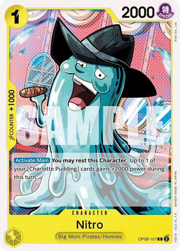 Nitro — carte One Piece TCG OP08-107 (Two Legends)