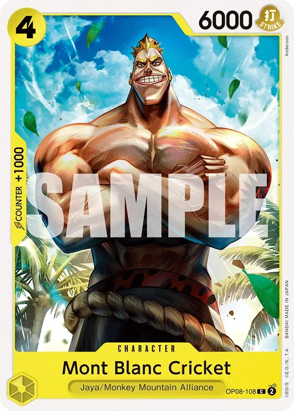 Mont Blanc Cricket — carte One Piece TCG OP08-108 (Two Legends)