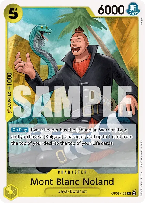 Mont Blanc Noland — carte One Piece TCG OP08-109 (Two Legends)