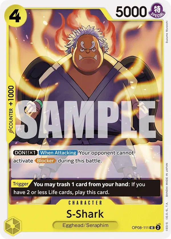 S-Shark — carte One Piece TCG OP08-111 (Two Legends)