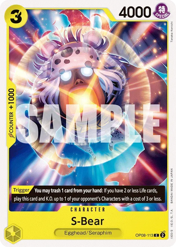 S-Bear — carte One Piece TCG OP08-113 (Two Legends)