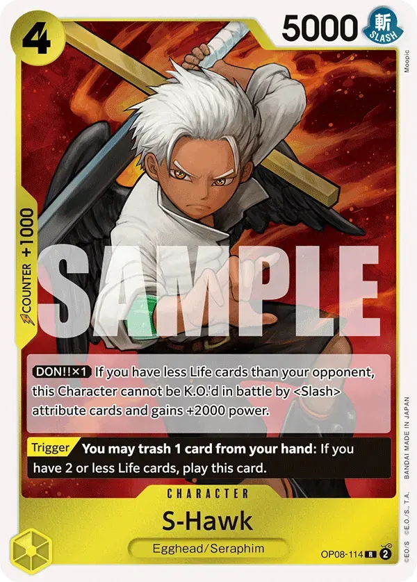 S-Hawk — carte One Piece TCG OP08-114 (Two Legends)