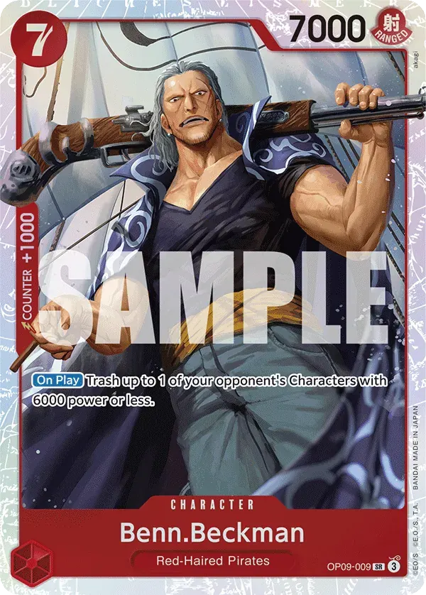 Benn.Beckman — carte One Piece TCG OP09-009 (Emperors in the New World)
