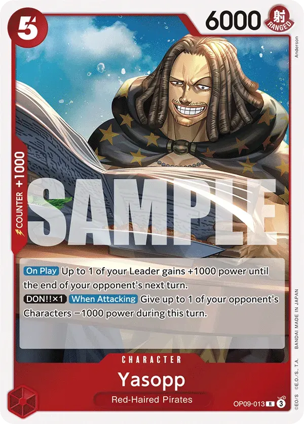 Yasopp — carte One Piece TCG OP09-013 (Emperors in the New World)