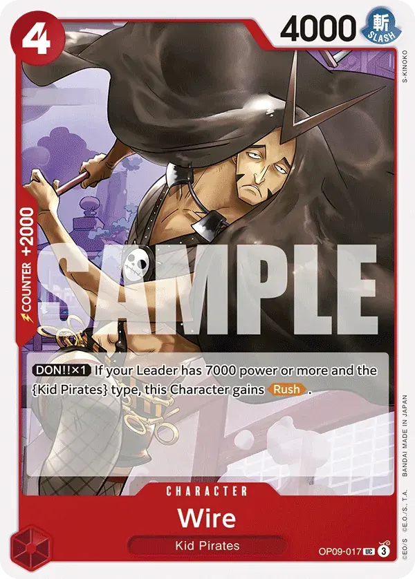 Wire — carte One Piece TCG OP09-017 (Emperors in the New World)