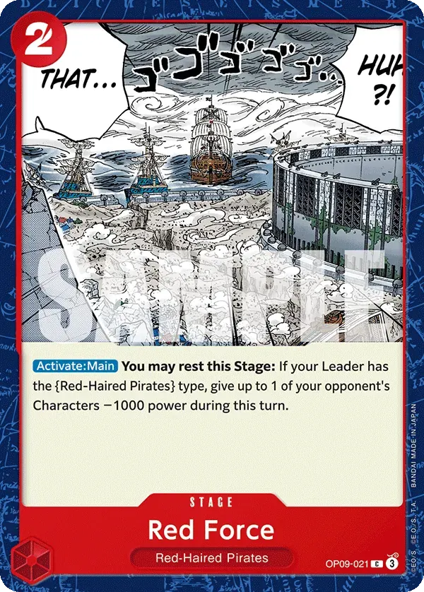 Red Force — carte One Piece TCG OP09-021 (Emperors in the New World)