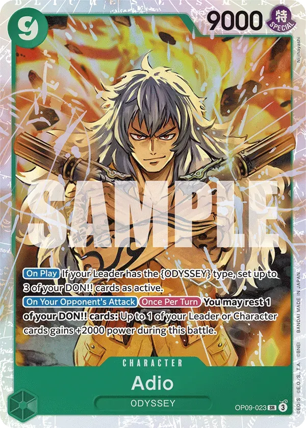 Adio — carte One Piece TCG OP09-023 (Emperors in the New World)