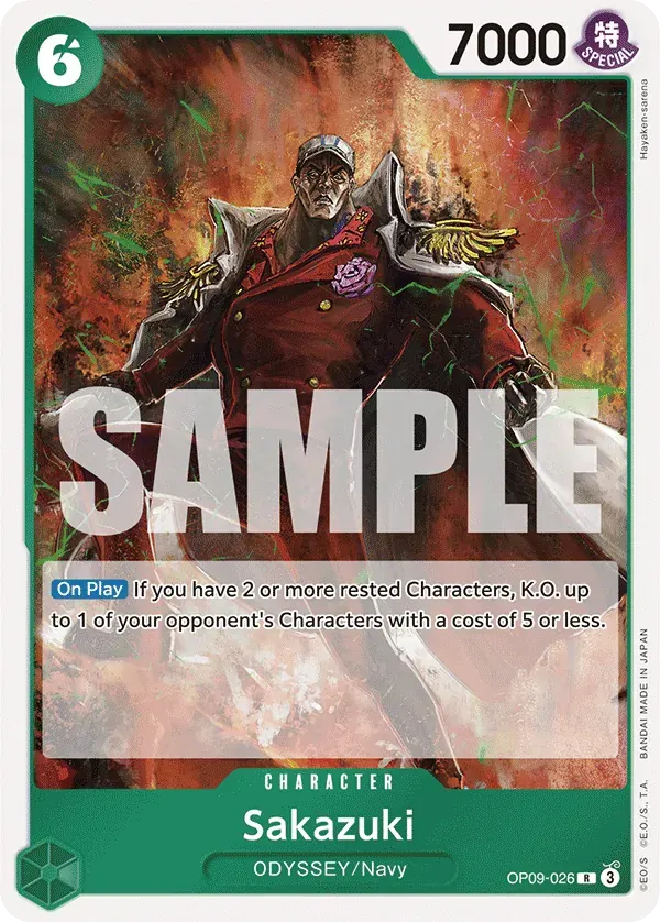 Sakazuki — carte One Piece TCG OP09-026 (Emperors in the New World)