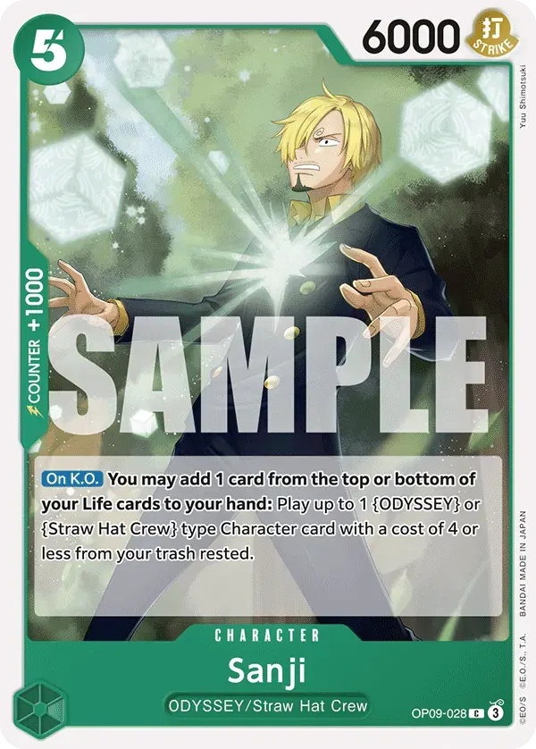 Sanji — carte One Piece TCG OP09-028 (Emperors in the New World)