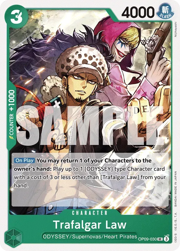 Trafalgar Law — carte One Piece TCG OP09-030 (Emperors in the New World)
