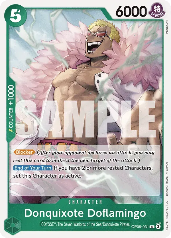Donquixote Doflamingo — carte One Piece TCG OP09-031 (Emperors in the New World)