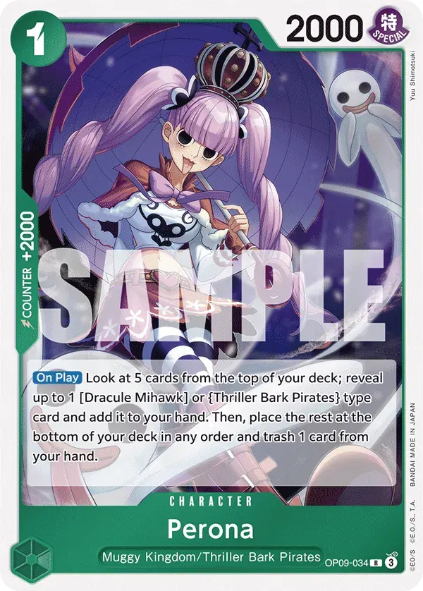 Perona — carte One Piece TCG OP09-034 (Emperors in the New World)