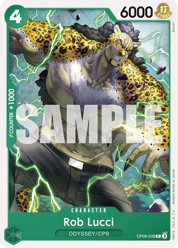 Rob Lucci — carte One Piece TCG OP09-038 (Emperors in the New World)