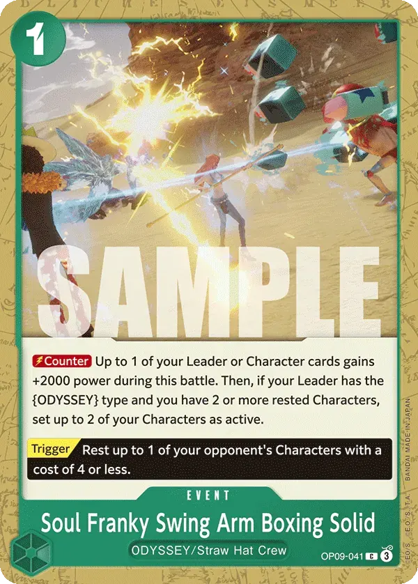 Soul Franky Swing Arm Boxing Solid — carte One Piece TCG OP09-041 (Emperors in the New World)