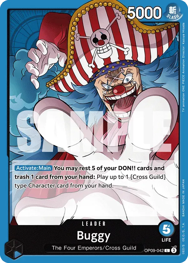 Buggy — carte One Piece TCG OP09-042 (Emperors in the New World)