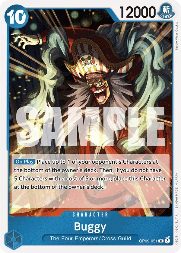 Buggy — carte One Piece TCG OP09-051 (Emperors in the New World)