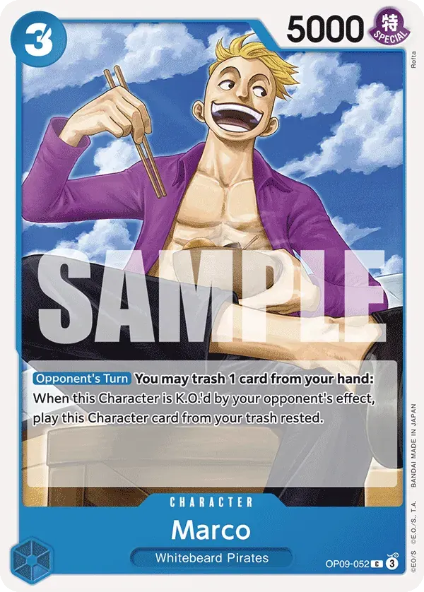 Marco — carte One Piece TCG OP09-052 (Emperors in the New World)