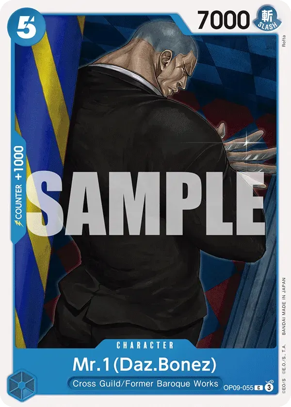 Mr.1(Daz.Bonez) — carte One Piece TCG OP09-055 (Emperors in the New World)