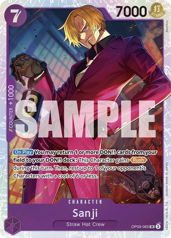 Sanji — carte One Piece TCG OP09-065 (Emperors in the New World)