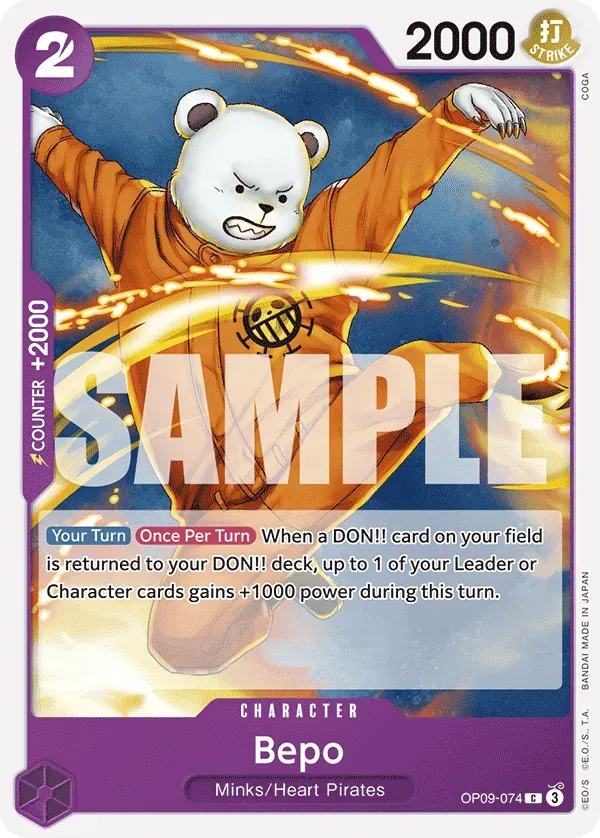 Bepo — carte One Piece TCG OP09-074 (Emperors in the New World)