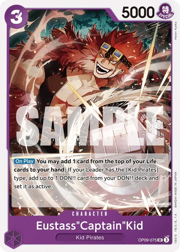 Eustass"Captain"Kid — carte One Piece TCG OP09-075 (Emperors in the New World)