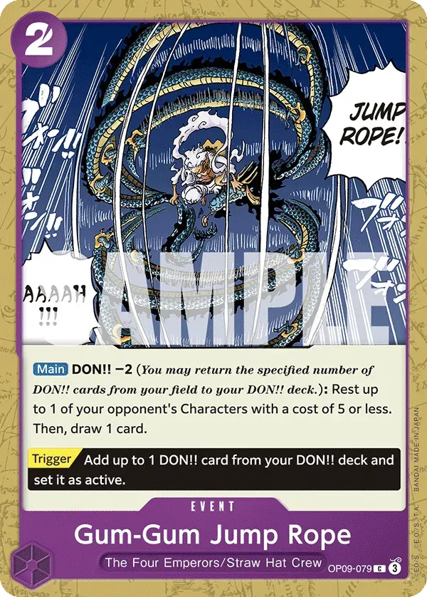 Gum-Gum Jump Rope — carte One Piece TCG OP09-079 (Emperors in the New World)