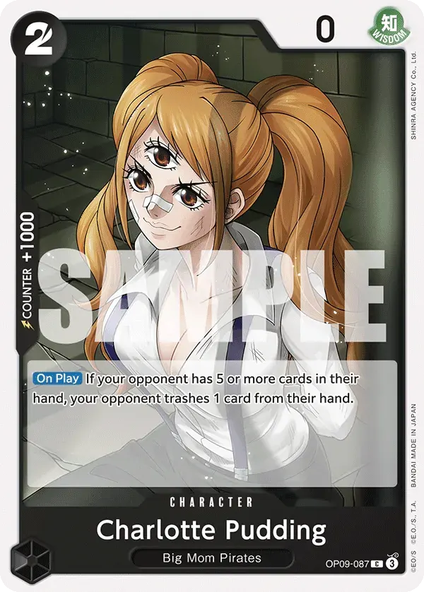 Charlotte Pudding — carte One Piece TCG OP09-087 (Emperors in the New World)