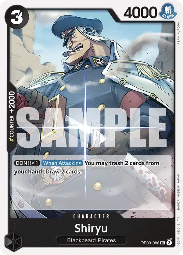 Shiryu — carte One Piece TCG OP09-088 (Emperors in the New World)