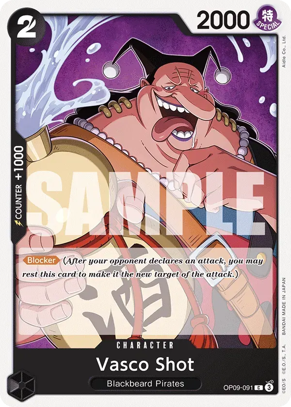Vasco Shot — carte One Piece TCG OP09-091 (Emperors in the New World)