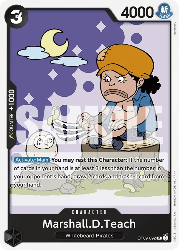 Marshall.D.Teach — carte One Piece TCG OP09-092 (Emperors in the New World)