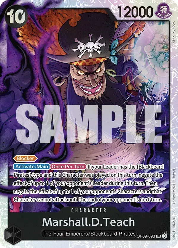 Marshall.D.Teach — carte One Piece TCG OP09-093 (Emperors in the New World)