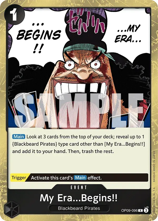 My Era...Begins!! — carte One Piece TCG OP09-096 (Emperors in the New World)